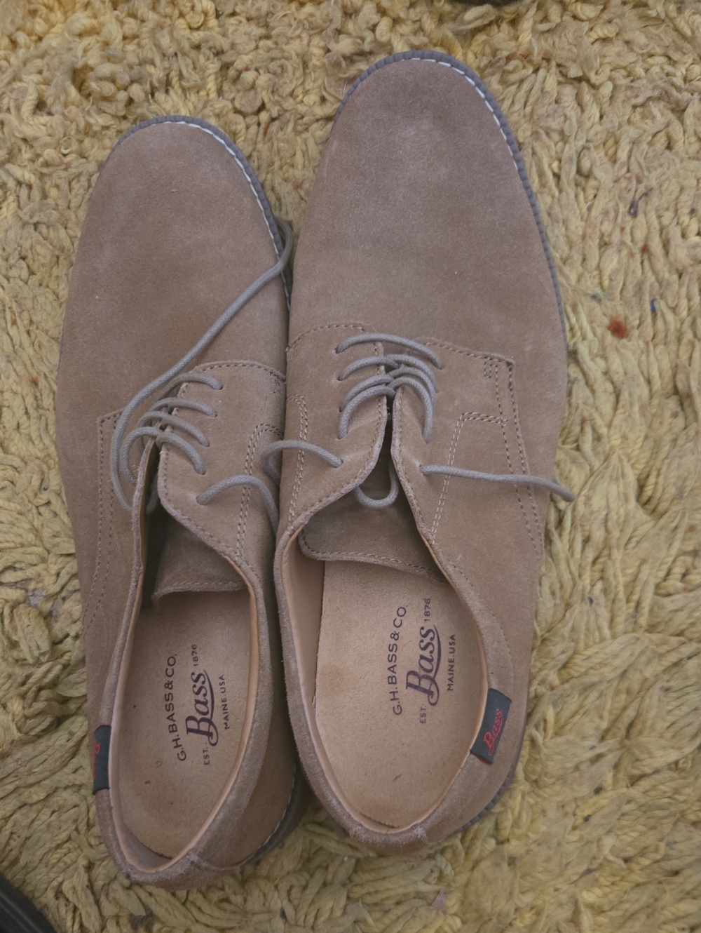Bass Men’s Taupe Suede Shoes